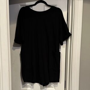 Pink Lily small black romper. Great condition